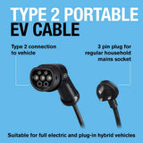 Ring EV Type 2 charging cable 3 pin, UK version