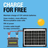 Ring 5W solar car battery charger (British brand)