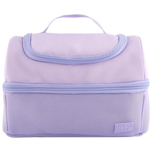Polar Gear lilac insulated lunch bag (British brand)