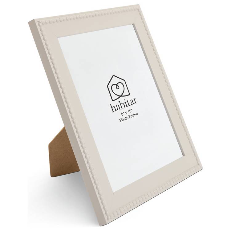 Habitat beaded grey wooden picture frame 8x10, UK version