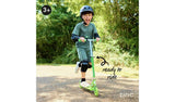 Zinc Dino foldable scooter with light-up wheels - British product