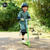 Zinc Dino foldable scooter with light-up wheels - British product