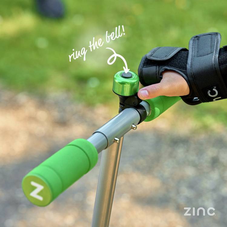 Zinc Dino foldable scooter with light-up wheels - British product