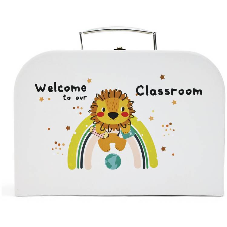 Chad Valley classroom box playset teacher elephant giraffe, imported from the UK