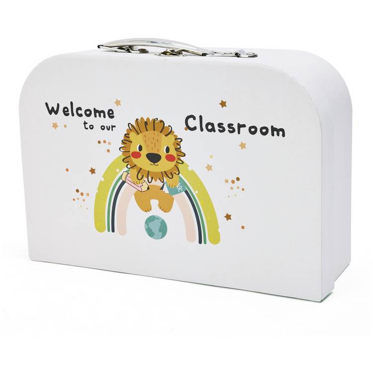 Chad Valley classroom box playset teacher elephant giraffe, imported from the UK