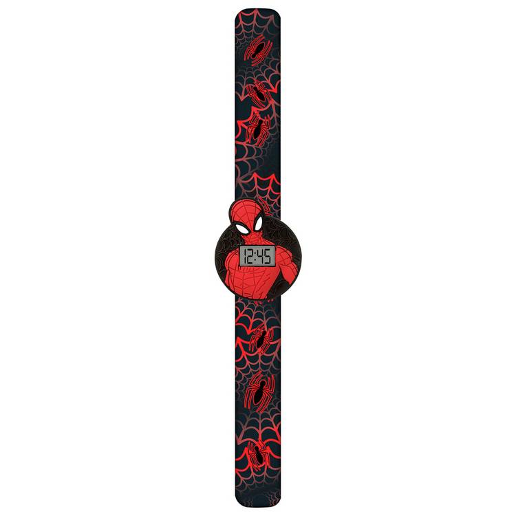 Marvel Spiderman slap band watch black - British product