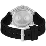 HUGO Grail sports watch with black silicone strap (British brand)