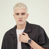 HUGO Grail sports watch with black silicone strap (British brand)
