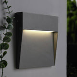 Argos Zink AURA Anthracite LED Square Outdoor Guide Light 16x16x2.7cm- Buy online at McGrocer