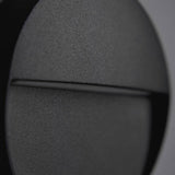 Zink BRIA IP54 black round outdoor guide light, imported from the UK