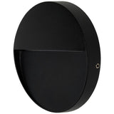 Zink BRIA IP54 black round outdoor guide light, imported from the UK