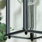 Zink CEDAR outdoor wall lantern black IP23, UK version