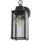 Zink CEDAR outdoor wall lantern black IP23, UK version