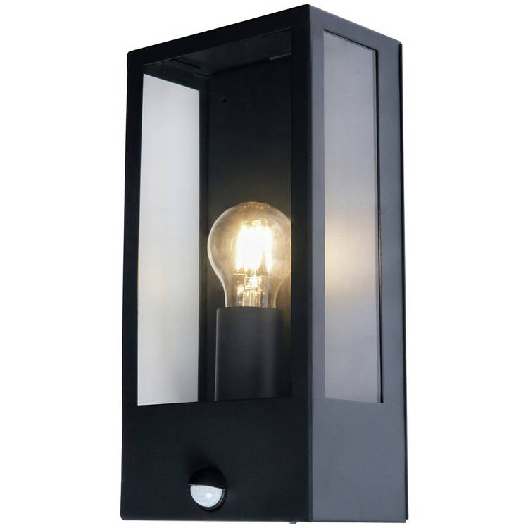 Zink black outdoor wall box lantern, imported from the UK