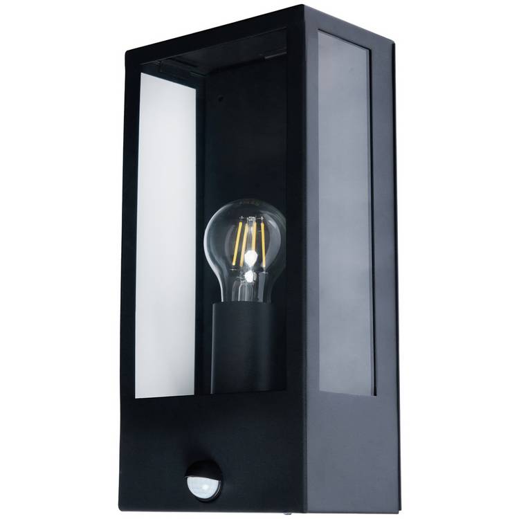 Zink black outdoor wall box lantern, imported from the UK