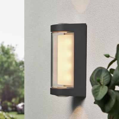Argos Zink CURV IP54 Anthracite LED Outdoor Wall Light- Buy online at McGrocer