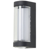 Zink CURV anthracite LED outdoor wall light with IP54, imported from the UK