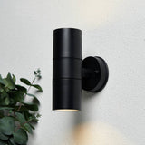 Coast FERN black up down outdoor wall light IP65, UK version