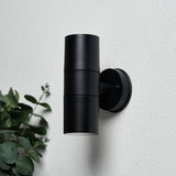 Coast FERN black up down outdoor wall light IP65, UK version