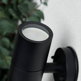 Coast FERN black up down outdoor wall light IP65, UK version