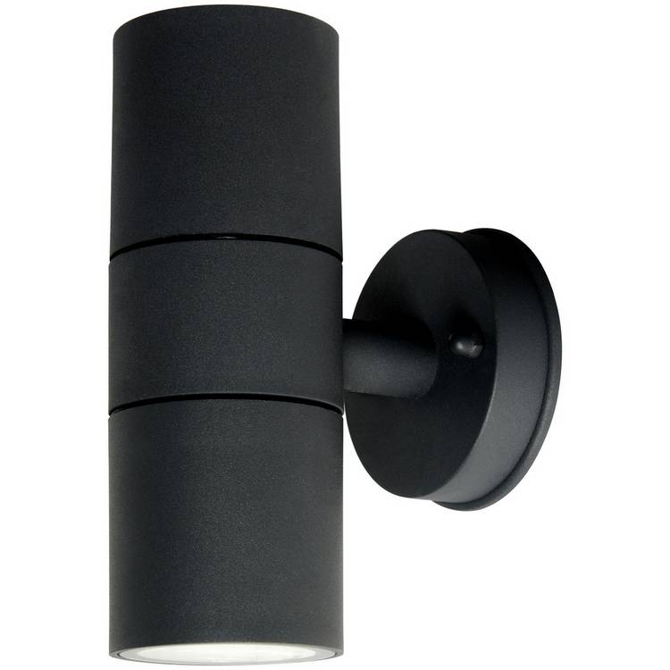 Coast FERN black up down outdoor wall light IP65, UK version