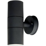 Coast FERN black up down outdoor wall light IP65, UK version