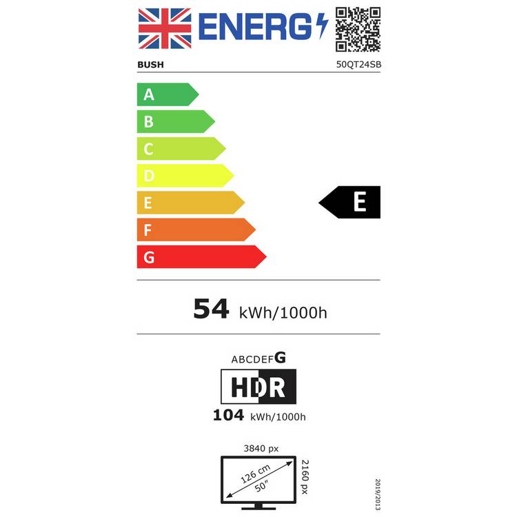 Bush QLED 4K smart TV 50 inch - British product