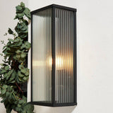 Argos Zink FLINT IP44 Black Outdoor Wall Box Lantern- Buy online at McGrocer