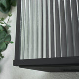 Zink FLINT black outdoor wall lantern IP44 - British product