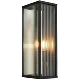 Zink FLINT black outdoor wall lantern IP44 - British product