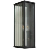 Zink FLINT black outdoor wall lantern IP44 - British product