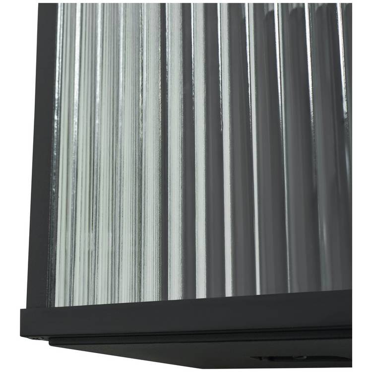 Zink FLINT black outdoor wall lantern IP44 - British product