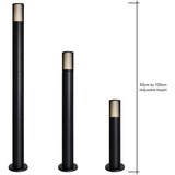 Zink IVY adjustable outdoor post light black, imported from the UK