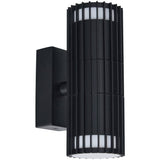 Zink IVY black outdoor wall light IP65, imported from the UK