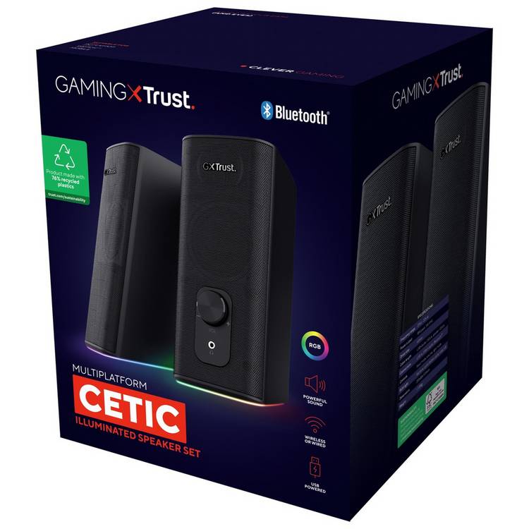 GXTrust Cetic GXT612 Bluetooth PC speaker set black, imported from the UK