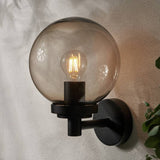 Argos Zink SFIR IP44 Black Outdoor Globe Wall Light- Buy online at McGrocer
