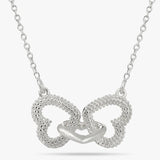 Argos Revere Sterling Silver Interlinked Heart Necklace 46cm- Buy online at McGrocer