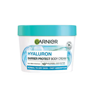 Superdrug Garnier Hyaluron Barrier Protect Body Cream Normal to Dry Skin 380ml- Buy online at McGrocer