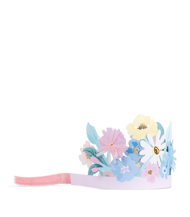 Meri Meri set of 8 paper flower crowns, UK version