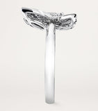 Graff white gold diamond butterfly ring, imported from the UK
