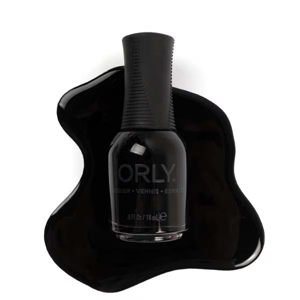 Orly Liquid Vinyl nail polish black 18ml, imported from the UK