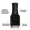 Orly Liquid Vinyl nail polish black 18ml, imported from the UK