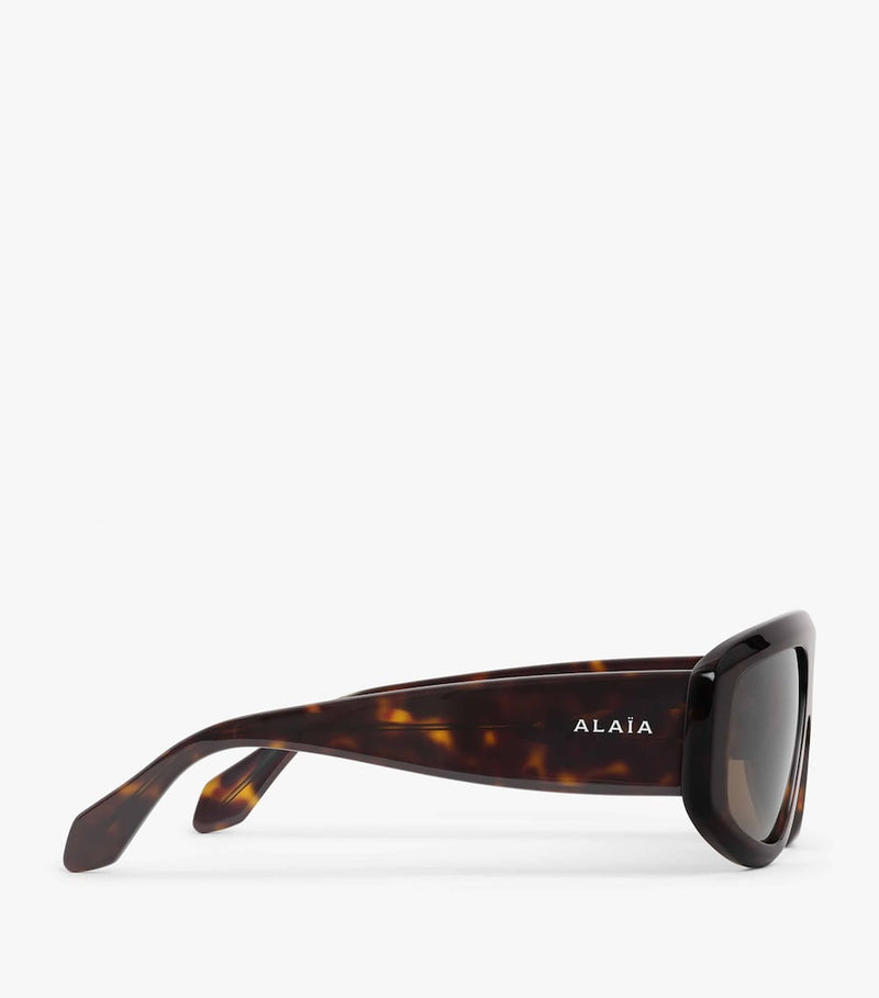 Alaïa acetate aviator mask sunglasses - British product
