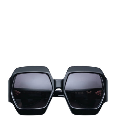 Harrods Jacques Marie Mage Grand Funk Hexagonal Sunglasses- Buy online at McGrocer
