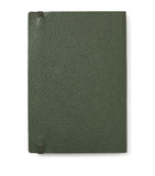 Aspinal of London grained leather bound A5 notebook - British product