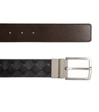 Bottega Veneta leather Intrecciato belt, imported from the UK
