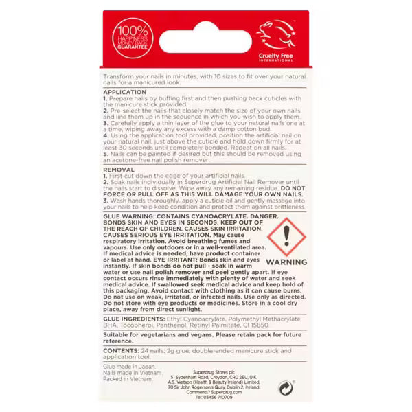 Finishing Touches red nail polish kit - British product