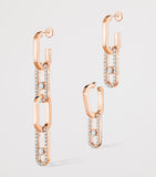 Messika pink gold diamond earrings 1.70ct - British product
