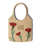 Miu Miu Raffia Ivy Tote Bag woven raffia - British product