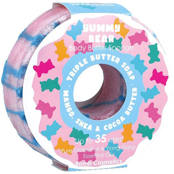 Bomb Cosmetics Body Buffer Soap Sponge Yummy Bear (British brand)